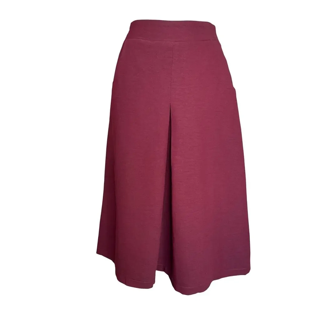 Tulip B by Unique Vintage Wine Burgundy A-line Skirt M NWT